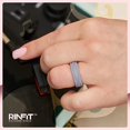 thumbnail image 6 of Rinfit Silicone Wedding Rings for Women - 4Love Collection - 5 Rings Pack, 6 of 9