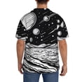thumbnail image 5 of Fotbe Cosmic Landscape Celestial Art print Short Sleeve Button Down Shirts for Men Casual Summer Beach Wrinkle Free Shirt-Medium, 5 of 7