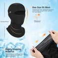 thumbnail image 3 of Pasamontañas DAFIFO Summer Cooling Ice Silk con protección UV, color negro, 3 of 6