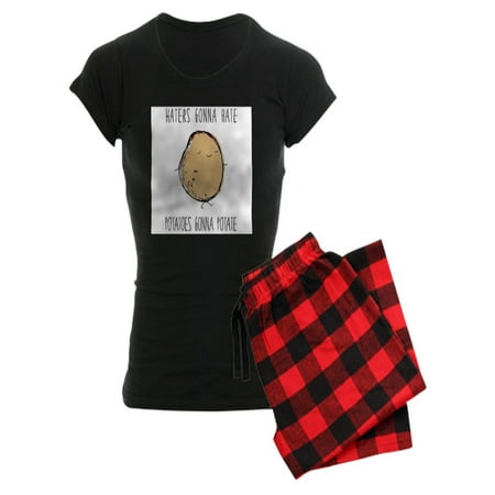 

CafePress - Haters Gonna Hate Potatoes Gonna Potate Pajamas - Women s Dark Pajamas