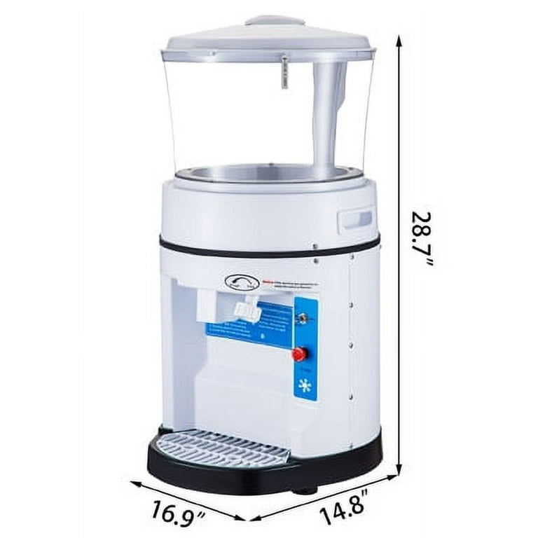VEVOR 110V Commercial Ice Shaver Crusher 1100LBS/H with 17.6 lbs Hopper, 350W Tabletop Electric Snow Cone Maker 320 RPM Rotate Speed Perfect for