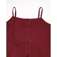 thumbnail image 4 of Moomaya Womens Solid Strap Shoulders Dress, Round Neck A-Line Dress, 4 of 7