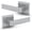 Polished Chrome, variant on Mega Handles | Robell Entry Lever and Deadbolt Combo | Satin Brass