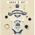thumbnail image 1 of Jompon de bebé de manga corta con estampado de Oreo Hoosier Ins de estilo coreano de verano para bebé, 1 of 4