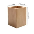 thumbnail image 2 of Yonrjhukm Black Walnut Solid Wood Pen Container, Scandinavian Desktop Stationery Storage Box, Rhombus Design for Office, Study, or Home, Tidy Organizer for Pens and Small Items, 2 of 6