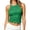 A1 Green, variant on BODOAO Women's Sequin Halter Crop Top Sleeveless Sparkly Tank Shirt, Slim Fit Shimmer Camisole for Party Club Night Out Concert Festival Rave Outfits Black L