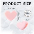 thumbnail image 2 of 30pcs Heart Shaped Binder Clips,Mini Decorative Paper Clips,Paper and Bag Clips for Coffee Office Photo Picture Pages Holder, 2 of 5