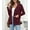 Wind Red, variant on Women's Long Sleeve Open Front Knit Cardigan Sweater with Pockets Wind Red-XL,S-2XL