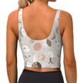 thumbnail image 2 of Yiaed Rabbit In Space Print Ladies Waistcoat Women Sports Vest Vest Sports Women Sports Top Yoga Vest for women-Large, 2 of 8