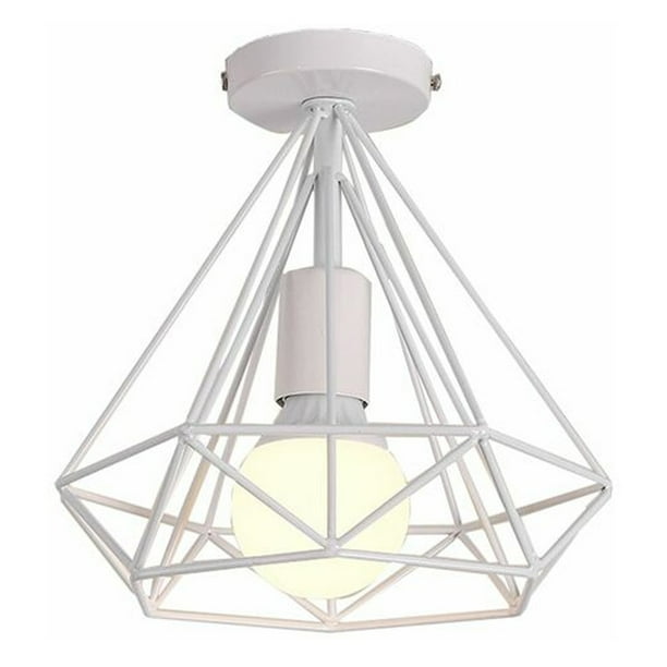 Lámpara empotrada creativa, decoración de estilo industrial con forma geométrica para dormitorio o sala de estar, diseño elegante y larga vida útil, fácil instalación y adecuada para múltiples