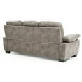 thumbnail image 3 of Glory Furniture Marta Faux Leather Sofa in Gray, 3 of 4
