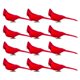 thumbnail image 2 of 12 pinzas artificiales de cardenal rojo con plumas, púas florales realistas de cardenal rojo para decorar el árbol de Navidad, manualidades y manualidades., 2 of 8