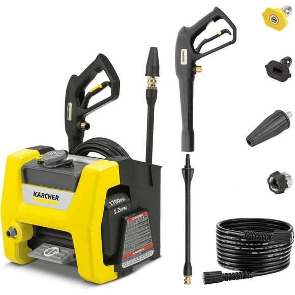 Karcher K1700 Cube Electric Power Pressure Washer with 3 Nozzle Attachments