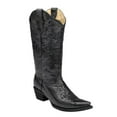 thumbnail image 2 of CORRAL Adult Female Cross Embroidery Snip Toe Western Boots, Color: Black, Size: 7, Width: M, 2 of 5