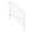 White, variant on Zimtown Handrails for Outside Steps Handrails for Stairs Fits 1-4 Step Wrought Iron Picket Handrail White