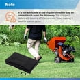 thumbnail image 4 of BYNNIX Portable Wood Chipper Collection Bag Shredders Mulcher Collection Bag Leaf Shredders Chip Machine Bag Lawns Machine Part, 4 of 13