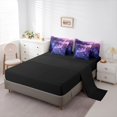 thumbnail image 5 of jejeloiu Cute Animal Dragonfly 7-Piece Twin Bedding Sets,Dreamy Purple Flowers Bedding Comforter Set For Girls Women Reversible, 5 of 8
