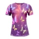 thumbnail image 4 of Conjunto de pantalones cortos de manga corta con estampado de cuello redondo para mujer, traje deportivo informal de verano de 2 piezas Wmkox8yi  bvn1109, 4 of 5