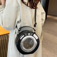 thumbnail image 4 of Wiywef Round Handbags Pu Shoulder Bag for Women, Fashion Crossbody Bag Small Round Tote Bag Casual Purse Handbag, 4 of 7