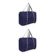 thumbnail image 4 of sweethay Bolsa de viaje impermeable de nailon, bolsa de lona plegable Unisex, organizadores, cubos de embalaje de gran capacidad, bolsas de azul oscuro 2piezas, 4 of 6
