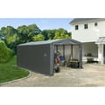 thumbnail image 2 of Sheltertube Wind And Snow-Load Rated Garage, 12X23X10 Grey, 2 of 12