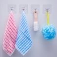 thumbnail image 2 of Transparent Reusable Seamless Hook Waterproof Bathroom Kitchen Heavy Duty Self Adhesive Hanger Thick Type, 2 of 7