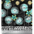 thumbnail image 3 of oneOone Cotton Jersey Black Fabric Artistic Flower Panel Dress Material Fabric Print Fabric By The Yard 58 Inch Wide, 3 of 3