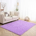 thumbnail image 4 of Softlife Ultra Soft Area Rugs, Fluffy Carpets for Bedroom Living Room Shaggy Floor Rug Home Decor Mats, 4' x 5.3' , Purple, 4 of 7