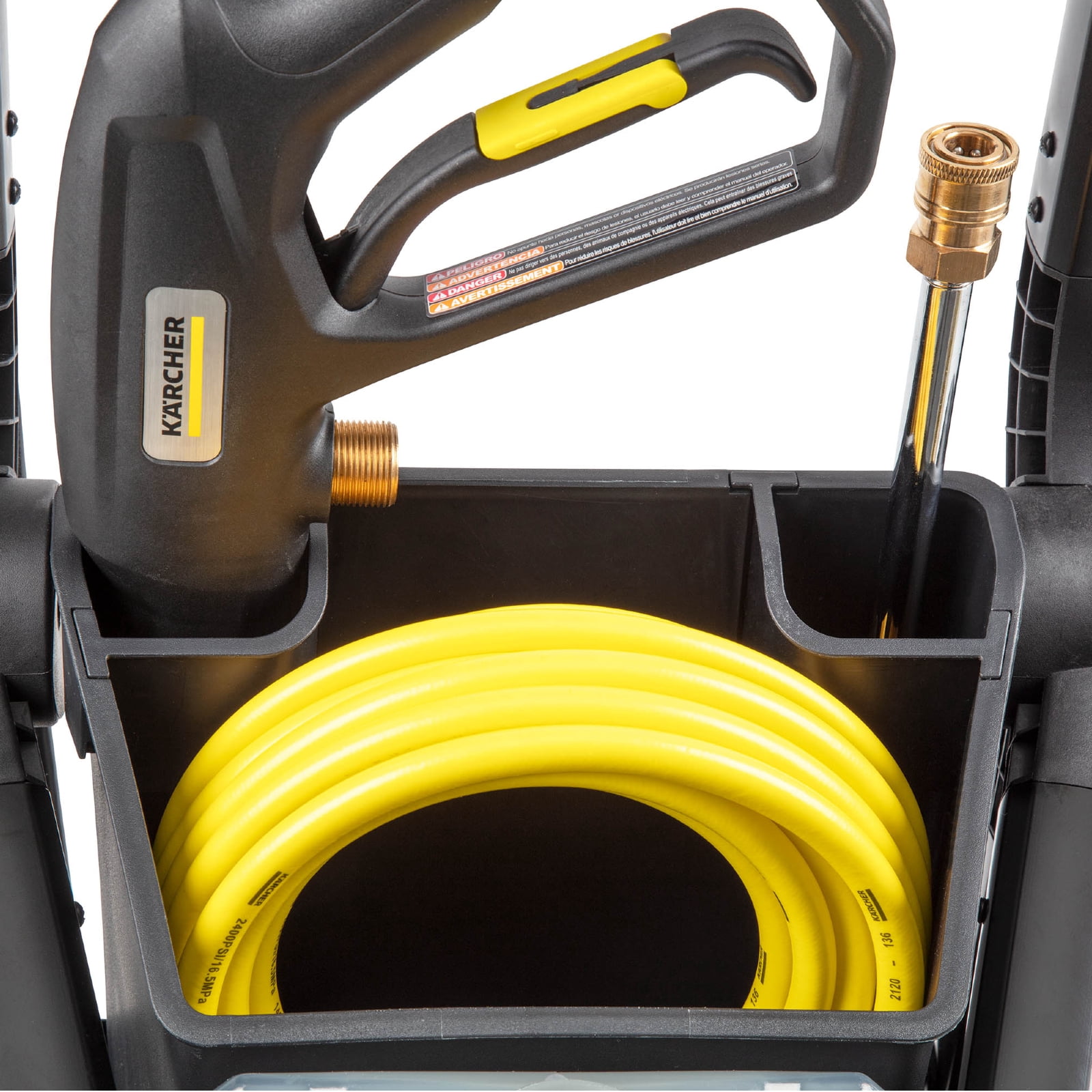 Kärcher Pressure Washer K1900PSB, CETA Certified, 3 Spray Nozzles, Detergent Tank, For Cars, Driveways, Siding, Patios, 1.2 GPM