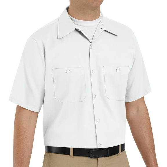 Red Kap Men's Short Sleeve Wrinkle-Resistant Cotton Work Shirt