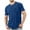 B-Dark Blue, variant on Busydd Plus Size T Shirts for Man M-4XL Summer Oversized Short Sleeve Gym Workout Shirts Fashion Breathable Solid Color Round Neck Casual Tee Shirts