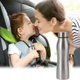thumbnail image 4 of Sports Water Bottle, Stainless Steel Water Bottle, Large Capacity Portable Leak Proof Outdoor Car Kettle, 1000ML Silver Durable Layer Design, 4 of 7