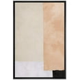 thumbnail image 3 of IDEA4WALL Framed Canvas Art Wall Decor Black, White, Coral and Biege Color Block Abstract Brushstroke Oil Painting Minimalism Decorative Elements for Dorm Home Office - 16"x24", 3 of 4
