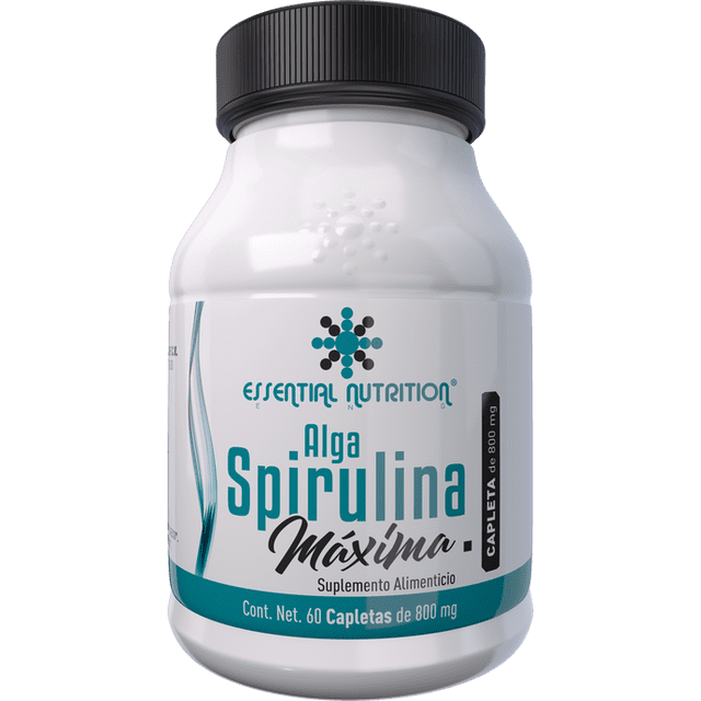 Alga Spirulina Maxima 60 Capletas de 800mg
