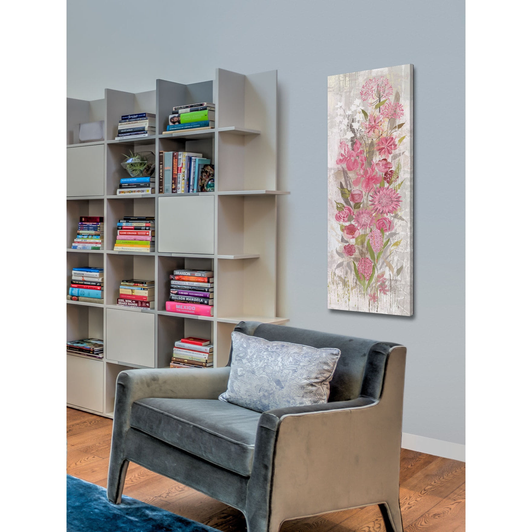 Marmont Hill "Floral Frenzy Soft Pink II" Painting Print on Canvas