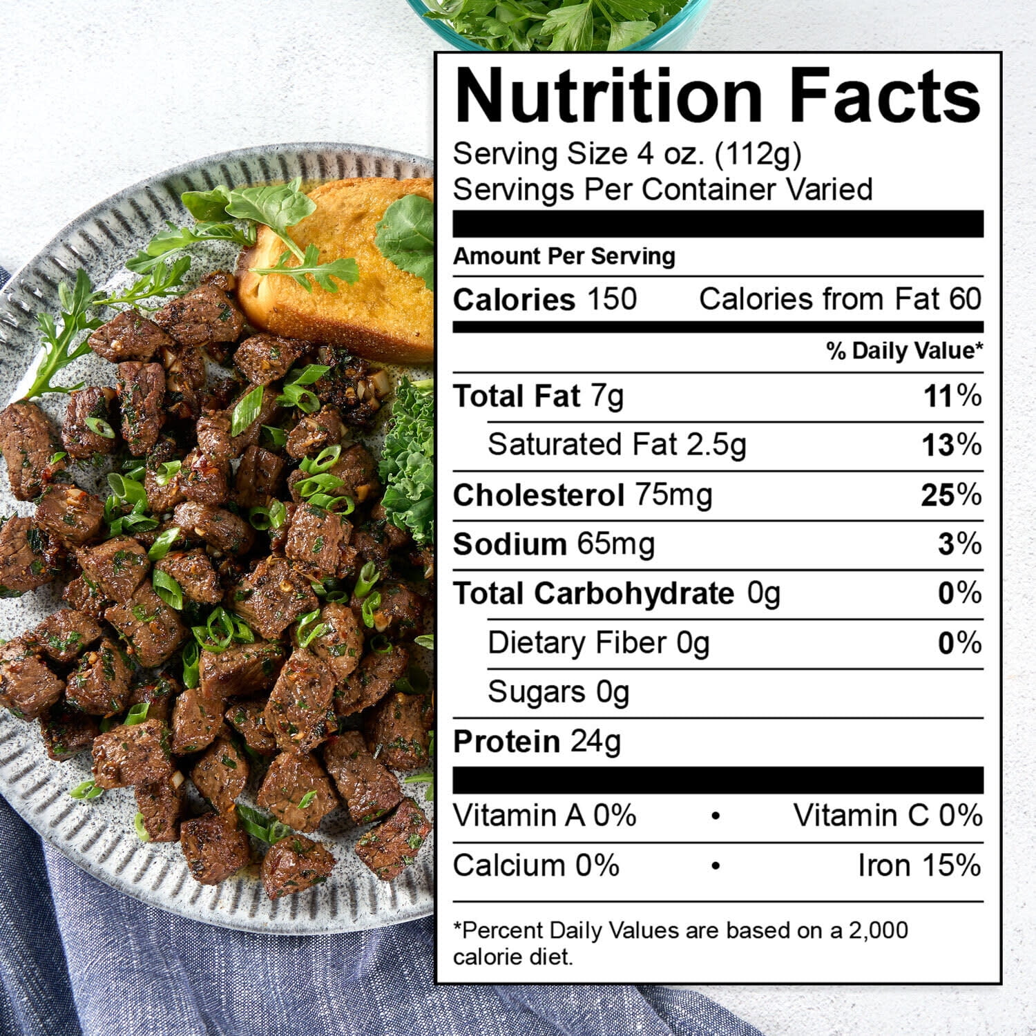 Sirloin Tender Steak, Choice Angus Beef, 3-4 per Tray, Fresh, 0.6 - 1.62 lb