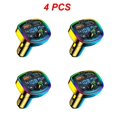 thumbnail image 1 of 14 Pcs Chargeur Rapide Bluetooth 5.0 FM Émetteur PD 18W Type-C Double USB 4.2A Lumière d'Ambiance Rétroéclairée LED Lecteur MP3, 1 of 1
