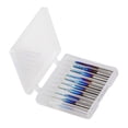 thumbnail image 2 of Riwcyla Router Bits Engraving Rotary End Mills 18'' Shank Blue Coated Router Bits Tungsten Steel Rotary Burrs Set 0.8~3.175mm, 10 Pcs, 2 of 6