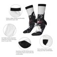 thumbnail image 4 of Balery Cool French Bulldog Wine Calcetas Largas con Estampado para Hombre y Mujer – Suaves y Transpirables, Talla Única (US 5-11), 4 of 6