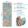 thumbnail image 2 of Blue and Pink Pioneer Flower Hot Yoga Mat Towel Non Slip for Hot Yoga - Quick-Drying Yoga Mat Cover with 4 Corner Pockets with Travel Bag - Hot Yoga Towel Non Slip Grip Moisture Wicking Sweat 70"x26", 2 of 6