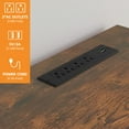 thumbnail image 6 of Craftian TV Stand for 65"/70" TVs, LED Entertainment Center with Mount & Power Outlets, TV Media Console Table,Rustic Brown, 6 of 10