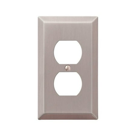 Amerelle Century 1 Gang Stamped Steel Duplex Outlet Wall Socket Plate