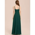thumbnail image 2 of Drtj 2-14T Kids Teens Junior Bridesmaid Flower Girl Dresses A-line V-Neck Floor-Length Chiffon, 2 of 5