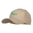 thumbnail image 2 of You Are My Lucky Embroidered Cotton Cap - Khaki OSFM, 2 of 5