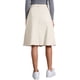 thumbnail image 3 of Falda de mezclilla para mujer INSPIRE CHIC con dobladillo sin terminar, botones, corte A, midi, color beige, 3 of 6