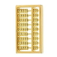 Mini Brass Abacus 9 Gears Chinese Math Calculating Tool for Kids Adult