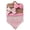 Pink, variant on Lilgiuy Toddler Baby Plaid Print Linen Cotton Double Sided Saliva Headband Set Fall Clothes for 2022 Spring Winter