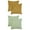 Green-2/Yellow-2, variant on Unique Bargains 4 Pack Shaggy Plush Throw Pillow Covers Soft Couch Pillow Covers Set Green-2/Khaki-2 20" x 20"