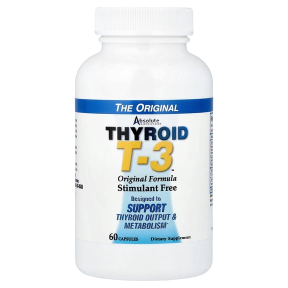 Absolute Nutrition Thyroid T-3, Original Formula, 60 Capsules