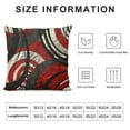 thumbnail image 5 of YINGXI  Red Black Grey Abstract Throw Pillow Cover,Red and Black Pillow Covers, Modern Geometric Decorative Throw Cushion Cover for Bedroom Couch Sofa Living Room Decor 12x12in, 5 of 5